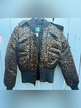 Marciano Leopard Print Coat size Medium